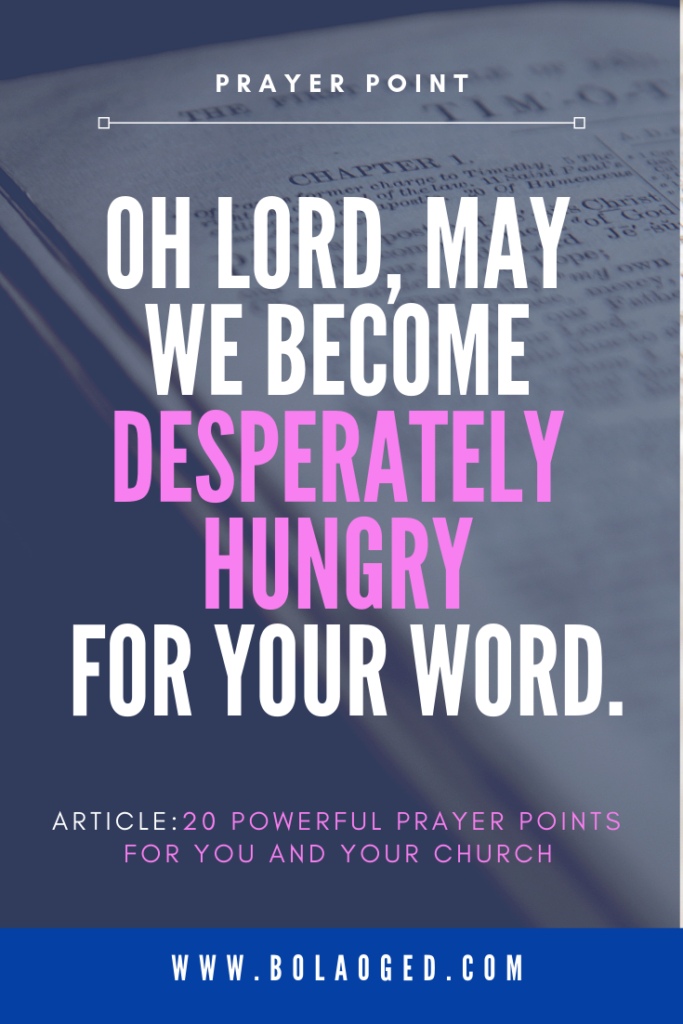 Desperately hungry for God