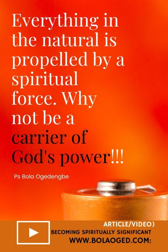 carriers of the power of God