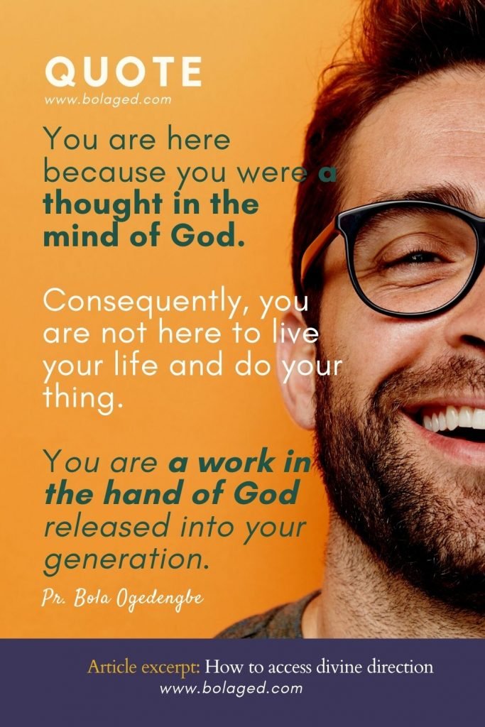 You are a work in the hand of God.