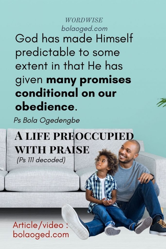 A life preoccupied with praise (Ps 111 decoded)