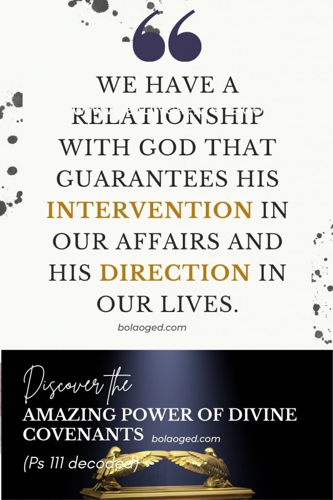 Discover the amazing power of divine covenants