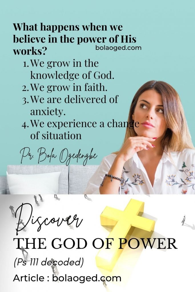 Discover the God of power